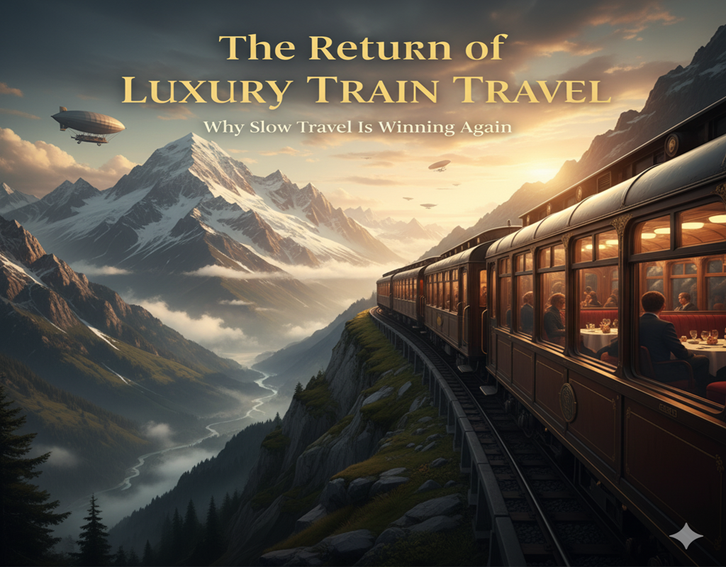 🛤️ The Return of Luxury Train Travel: Why Slow Travel Is Winning Again